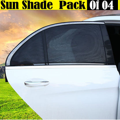 Car Window Sun Shade Mesh (Pack Of 04)