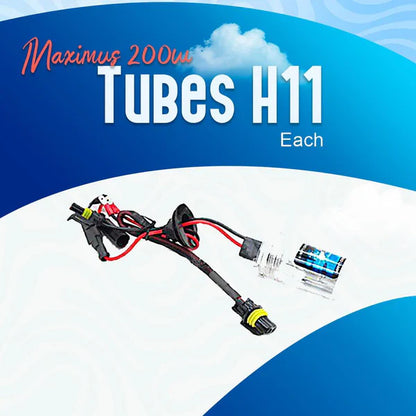 Maximus 200w Tubes H11 - Each - For Head Lights | Headlamps | Bulb | Light