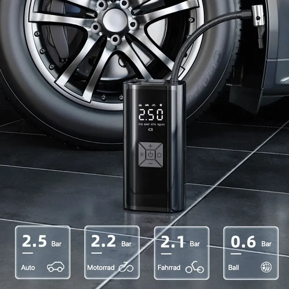 Imported Rechargeable Tire Inflator & Power Bank